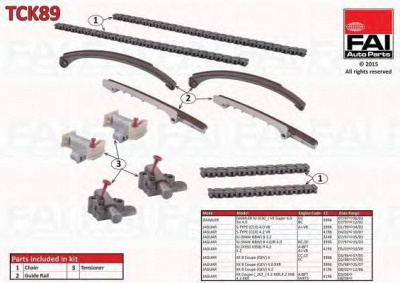 FAI AUTOPARTS tck89 -  Комплект цепи привода распредвала